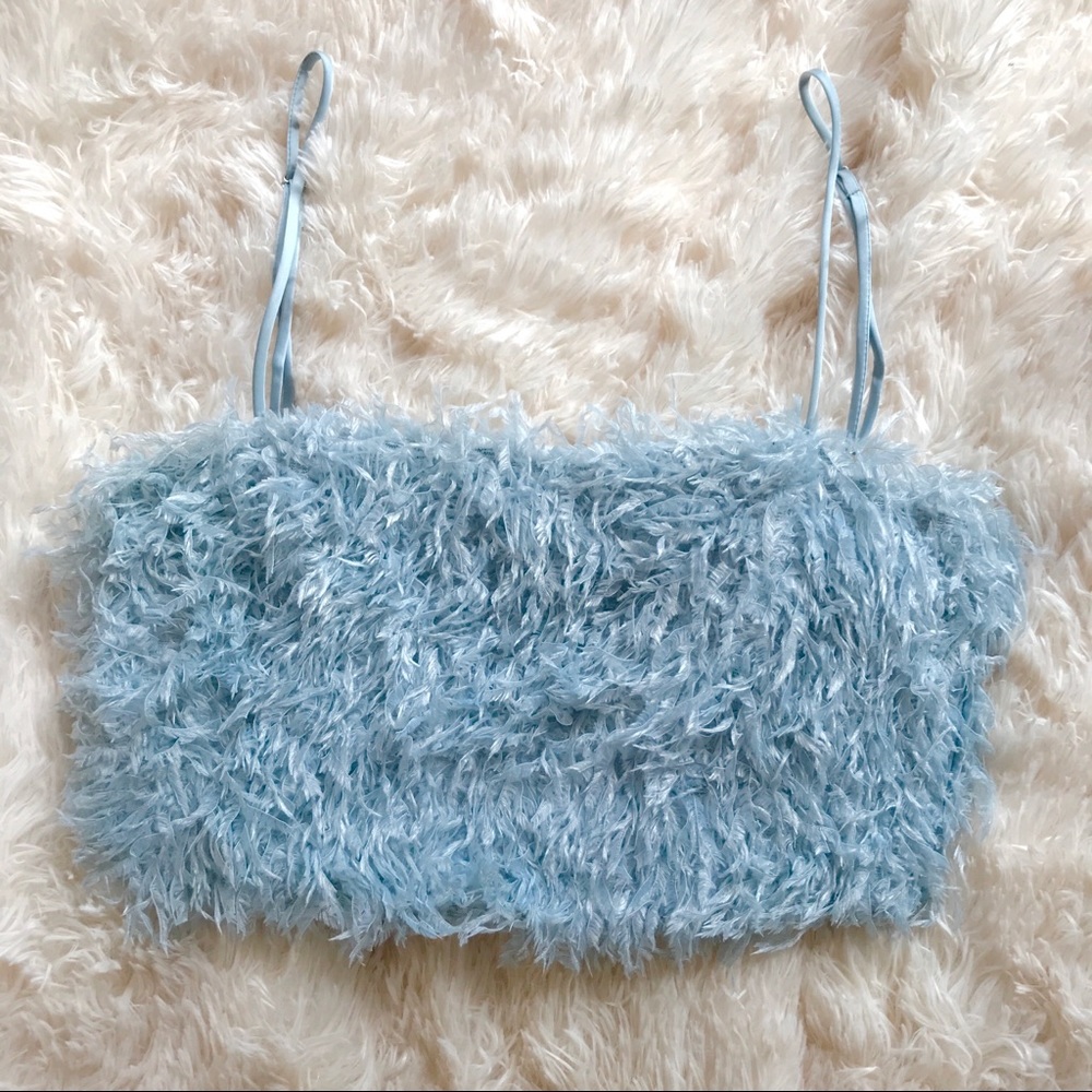 Zara feathered top